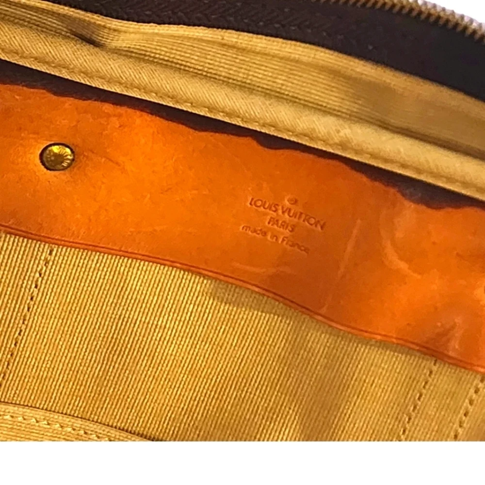 Louis Vuitton Sirius 45 Vintage Large Luggage Piece with Luggage tag, lock & key